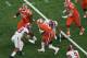 Alabama swarmed Bryant throughout the night, holding him to 143 total yards.