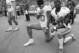 From left (kneeling): Kenny Stills and Michael Thomas