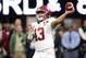 ATLANTA, GA - JANUARY 08: Tua Tagovailoa #13 of the Alabama Crimson Tide throws a pass during the second half against the Georgia Bulldogs in the CFP National Championship presented by AT&T at Mercedes-Benz Stadium on January 8, 2018 in Atlanta, Georgia.