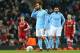 MANCHESTER, ENGLAND - JANUARY 09: Bernardo Silva of Manchester City looks dejected after conceding the first goal during the Carabao Cup Semi-Final First Leg match between Manchester City and Bristol City at Etihad Stadium on January 9, 2018 in Mancheste