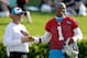 Mike Shula and Cam Newton in 2014.