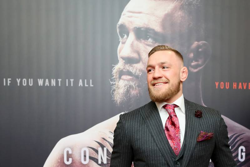 McGregor at the opening of a documentary about his life.
