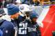 NASHVILLE, TN - DECEMBER 24: Running Back DeMarco Murray #29 of the Tennessee Titans is helped off the field during a game against the Los Angeles Rams at Nissan Stadium on December 24, 2017 in Nashville, Tennessee. (Photo by Wesley Hitt/Getty Images)