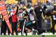PITTSBURGH, PA - OCTOBER 08: Leonard Fournette #27 of the Jacksonville Jaguars in action during the game against the Pittsburgh Steelers at Heinz Field on October 8, 2017 in Pittsburgh, Pennsylvania. (Photo by Joe Sargent/Getty Images) *** Local Caption