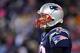 FOXBOROUGH, MA - JANUARY 13: Tom Brady #12 of the New England Patriots looks on during the AFC Divisional Playoff game against the Tennessee Titans at Gillette Stadium on January 13, 2018 in Foxborough, Massachusetts. (Photo by Maddie Meyer/Getty Images)