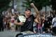 Miocic at the Cleveland Cavaliers' victory parade in 2016.