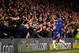 LONDON, ENGLAND - JANUARY 17: Michy Batshuayi of Chelsea celebrates after scoing his sides first goal during The Emirates FA Cup Third Round Replay between Chelsea and Norwich City at Stamford Bridge on January 17, 2018 in London, England. (Photo by Mik