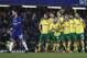 Chelsea's Belgian midfielder Eden Hazard walks to take his penalty during the FA Cup third round replay football match between Chelsea and Norwich City at Stamford Bridge in London on January 17, 2018. / AFP PHOTO / Adrian DENNIS / RESTRICTED TO EDITORIAL