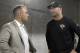 Jacksonville Jaguars general manager Dave Caldwell speaks with quarterback Blake Bortles.