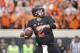 STILLWATER, OK - NOVEMBER 04: Quarterback Mason Rudolph #2 of the Oklahoma State Cowboys looks to throw against the Oklahoma Sooners at Boone Pickens Stadium on November 4, 2017 in Stillwater, Oklahoma. Oklahoma defeated Oklahoma State 62-52. (Photo by B