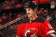 NEWARK, NJ - JANUARY 13: Brian Boyle #11 of the New Jersey Devils uring warm ups prior to taking on the Philadelphia Flyers at the Prudential Center on January 13, 2018 in Newark, New Jersey. (Photo by Adam Hunger/Getty Images)