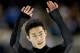 SAN JOSE, CA - JANUARY 06: Nathan Chen acknowledges the crowd after competing in the Men's Free Skate during the 2018 Prudential U.S. Figure Skating Championships at the SAP Center on January 6, 2018 in San Jose, California. (Photo by Matthew Stockman/G