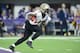 MINNEAPOLIS, MN - JANUARY 14: Alvin Kamara #41 of the New Orleans Saints returns a kick against the Minnesota Vikings during the first half of the NFC Divisional Playoff game on January 14, 2018 at U.S. Bank Stadium in Minneapolis, Minnesota. (Photo by Ha