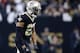 NEW ORLEANS, LA - JANUARY 07: Marshon Lattimore #23 of the New Orleans Saints reacts during the first half of the NFC Wild Card playoff game against the Carolina Panthers at the Mercedes-Benz Superdome on January 7, 2018 in New Orleans, Louisiana. (Phot