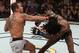 BELEM, BRAZIL - FEBRUARY 03: (L-R) Michel Prazeres of Brazil punches Desmond Green in their lightweight bout during the UFC Fight Night event at Mangueirinho Arena on February 03, 2018 in Belem, Brazil. (Photo by Buda Mendes/Zuffa LLC/Zuffa LLC via Getty