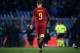 AS Roma's Bosnian forward Edin Dzeko leaves the pitch at the end of the Italian Serie A football match between Sampdoria and AS Roma on January 24, 2018 at the Luigi Ferraris Stadium in Genoa. / AFP PHOTO / MARCO BERTORELLO (Photo credit should re