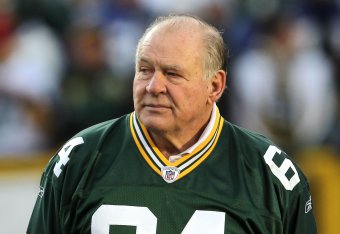 GREEN BAY, WI - JANUARY 15:  Hall of Famer Jerry Kramer and former Green Bay Packer looks on the NFC Divisional playoff game between the Green Bay Packers and the New York Giants at Lambeau Field on January 15, 2012 in Green Bay, Wisconsin.  (Photo by Jon