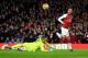 LONDON, ENGLAND - FEBRUARY 03: Pierre-Emerick Aubameyang of Arsenal scores his sides fourth goal during the Premier League match between Arsenal and Everton at Emirates Stadium on February 3, 2018 in London, England. (Photo by Michael Regan/Getty Images