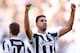 Juventus' midfielder Sami Khedira celebrates after scoring a goal wduring the Italian Serie A football match Juventus Vs Sassuolo on February 4, 2018 at the 'Allianz Stadium' in Turin. / AFP PHOTO / MARCO BERTORELLO (Photo credit should read MARCO