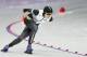 GANGNEUNG, SOUTH KOREA - FEBRUARY 10: Miho Takagi of Japan competes during the Women's Speed Skating 3000m on day one of the PyeongChang 2018 Winter Olympic Games at Gangneung Oval on February 10, 2018 in Gangneung, South Korea. (Photo by Robert Cianflo