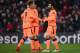 SOUTHAMPTON, ENGLAND - FEBRUARY 11: Mohamed Salah of Liverpool celebrates after scoring his sides second goal with Roberto Firmino of Liverpool and Andy Robertson of Liverpool during the Premier League match between Southampton and Liverpool at St Mary's