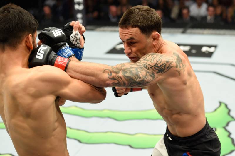 Frankie Edgar lost his shot at the title, but stuck around for an incredibly tough fight.