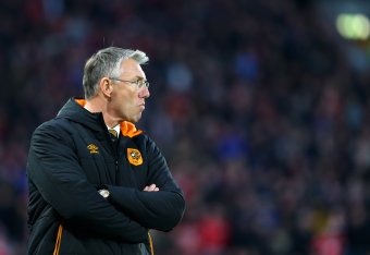 HULL, ENGLAND - JANUARY 27: Nigel Adkins manager of Hull City looks on during the Emirates FA Cup Fourth Round match between Hull City and Nottingham Forest at KCOM Stadium on January 27, 2018 in Hull, England. (Photo by Ashley Allen/Getty Images)