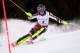 Sweden's Frida Hansdotter clears a gate during the first run of the women's slalom race at the FIS Alpine Skiing World Cup in Lenzerheide, Switzerland on January 28, 2018. / AFP PHOTO / Fabrice COFFRINI (Photo credit should read FABRICE COFFRINI/AF