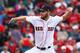 BOSTON, MA - OCTOBER 09: Chris Sale #41 of the Boston Red Sox throws a pitch in the fourth inning against the Houston Astros during game four of the American League Division Series at Fenway Park on October 9, 2017 in Boston, Massachusetts. (Photo by Ma