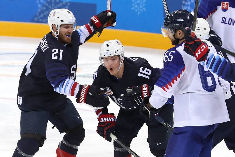 Ryan Donato scored both goals in Team USA's 2-1 victory win over Slovenia.