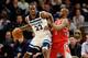 MINNEAPOLIS, MN - FEBRUARY 13: Chris Paul #3 of the Houston Rockets defends against Andrew Wiggins #22 of the Minnesota Timberwolves during the game on February 13, 2018 at the Target Center in Minneapolis, Minnesota. NOTE TO USER: User expressly acknowle