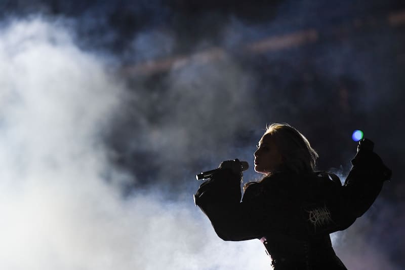 South Korean singer CL performs during the closing ceremony of the Pyeongchang 2018 Winter Olympic Games at the Pyeongchang Stadium on February 25, 2018. / AFP PHOTO / Jonathan NACKSTRAND        (Photo credit should read JONATHAN NACKSTRAND/AFP/Getty Imag