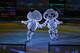 Entertainers dressed as pandas perform during the closing ceremony of the Pyeongchang 2018 Winter Olympic Games at the Pyeongchang Stadium on February 25, 2018. / AFP PHOTO / WANG Zhao (Photo credit should read WANG ZHAO/AFP/Getty Images)