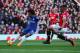 MANCHESTER, ENGLAND - FEBRUARY 25: Willian of Chelsea scores his sides first goal during the Premier League match between Manchester United and Chelsea at Old Trafford on February 25, 2018 in Manchester, England. (Photo by Clive Brunskill/Getty Images)