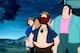 Hillbilly Jim appears in cartoon form alongside Andre the Giant and Capt. Lou Albano.