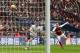 LONDON, ENGLAND - FEBRUARY 10: Hector Bellerin of Arsenal has a shot during the Premier League match between Tottenham Hotspur and Arsenal at Wembley Stadium on February 10, 2018 in London, England. (Photo by Robbie Jay Barratt - AMA/Getty Images)