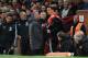 MANCHESTER, ENGLAND - NOVEMBER 18: Jose Mourinho, Manager of Manchester United instructs Zlatan Ibrahimovic of Manchester United before being substituted during the Premier League match between Manchester United and Newcastle United at Old Trafford on No