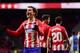 TOPSHOT - Atletico Madrid's French forward Antoine Griezmann celebrates his third goal during the Spanish league football match Club Atletico de Madrid against Club Deportivo Leganes SAD at the Wanda Metropolitano stadium in Madrid on February 28, 2018. /