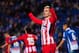 BARCELONA , SPAIN - DECEMBER 22: Antoine Griezmann of Atletico de Madrid reacts during the La Liga match between Espanyol and Atletico Madrid at RCDE Stadium on December 22, 2017 in Barcelona, Spain. (Photo by Alex Caparros/Getty Images)