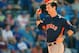 PORT ST. LUCIE, FL - MARCH 06: Kyle Tucker #79 of the Houston Astros reacts after hitting a home run against the New York Mets during the seventh inning of a spring training game at First Data Field on March 6, 2018 in Port St. Lucie, Florida. The Mets de