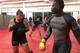 Parker works out with UFC veteran Ovince Saint Preux at KMAA.