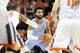 CHARLOTTESVILLE, VA - January 6: Joel Berry II #2 of the North Carolina Tar Heels looks to pass in the first half during a game against the Virginia Cavaliers at John Paul Jones Arena on January 6, 2018 in Charlottesville, Virginia. Virginia defeated Nort