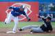 McKinney doesn't have exceptional speed, but he's considered a plus defender in right field with a very good arm.