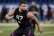 Connor Williams at the NFL combine