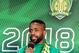 BEIJING, CHINA - MARCH 01: Cedric Bakambu of Beijing Guoan FC attends a press conference at Worker's Stadium on March 1, 2018 in Beijing, China. (Photo by XIN LI/Getty Images)