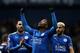 WEST BROMWICH, ENGLAND - MARCH 10: Kelechi Iheanacho of Leicester City celebrates after scoring his sides third goal during the Premier League match between West Bromwich Albion and Leicester City at The Hawthorns on March 10, 2018 in West Bromwich, Engl