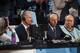 CHAPEL HILL, NC - JANUARY 16: ESPN broadcast personalities Jay Bilas and Sean McDonough broadcast during a game between the North Carolina Tar Heels and the Syracuse Orange on January 16, 2017 at the Dean E. Smith Center in Chapel Hill, North Carolina. No