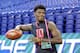 Lamar Jackson at the NFL combine.