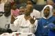 Kevin Garnett, Sam Cassell and Latrell Sprewell on the T-Wolves' bench.