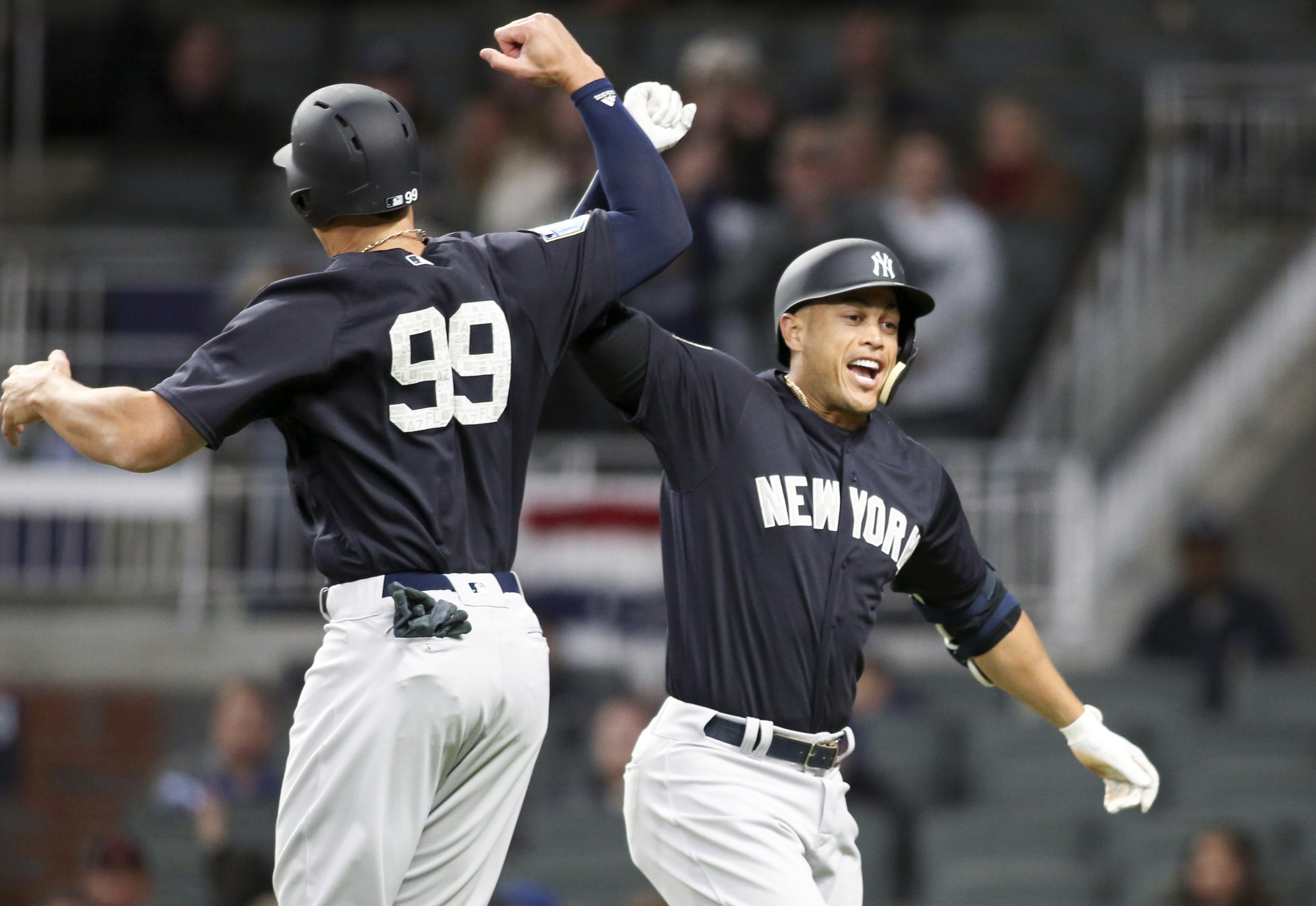Stanton joins Judge as Yankees' Towers of Power